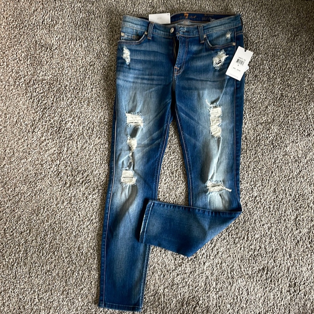 Seven for All Mankind distressed skinny jean